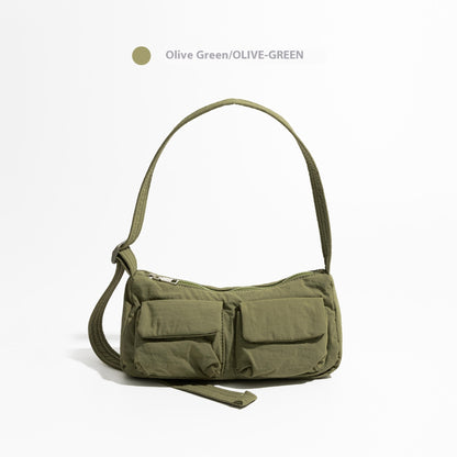 Multi pocket Cargo style nylon Shoulder Bag