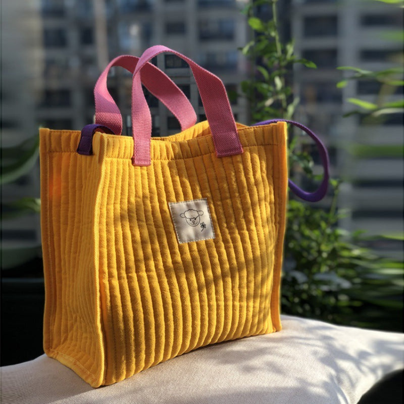 Soft Cotton Tote Shoulder Bag