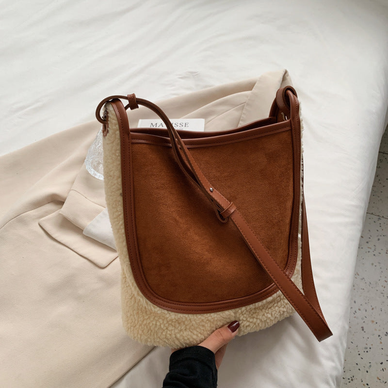 Plush Shoulder Crossbody Bag