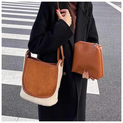 Plush Shoulder Crossbody Bag