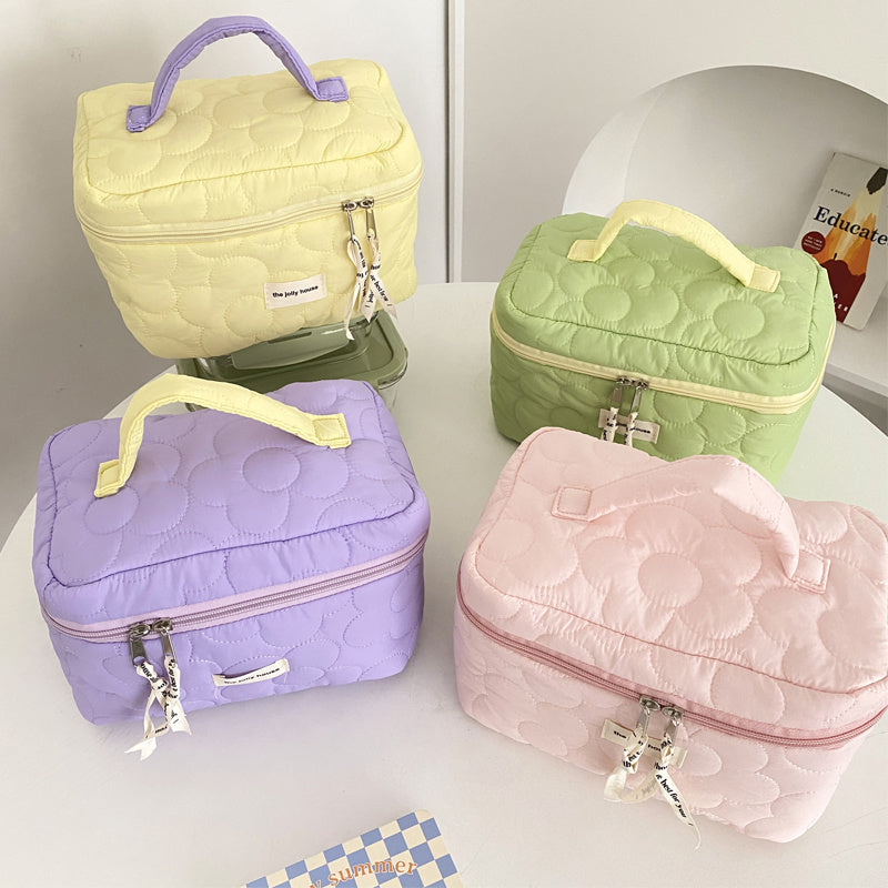 Soft Fabric Travel Cosmetic Toiletry Bag