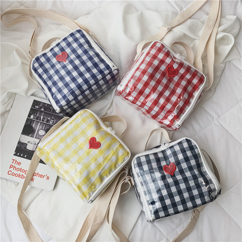 Mini Checked Love shoulder Bag