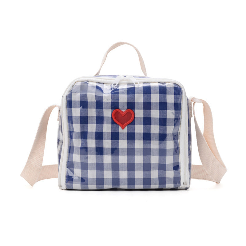 Mini Checked Love shoulder Bag