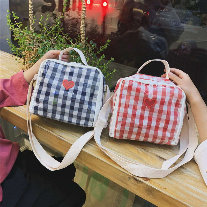 Mini Checked Love shoulder Bag