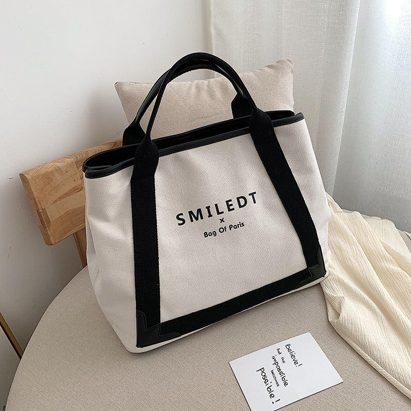 Simple Large Capacity Canvas Bag