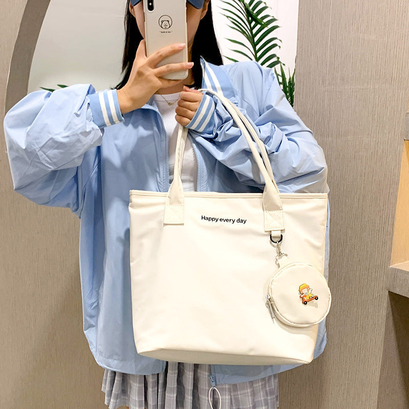 Spring Fashion Large-Capacity Nylon Tote Bag