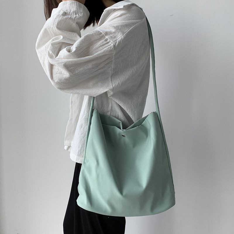 Nylon Student Work Messenger Shoulder Bag