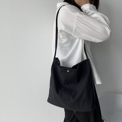 Nylon Student Work Messenger Shoulder Bag