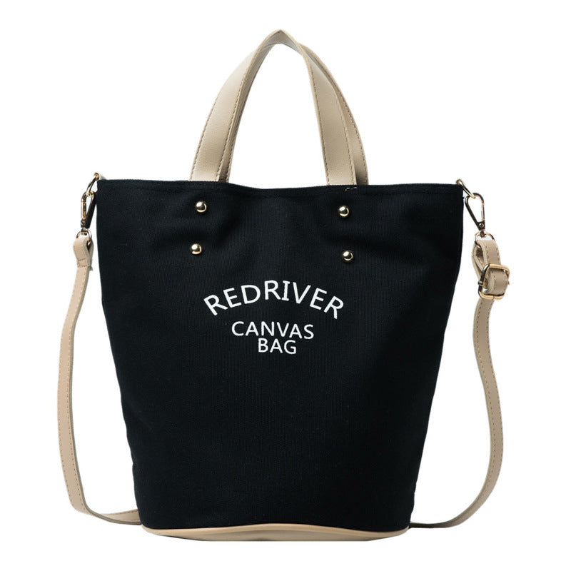 Letter Shoulder Beach Bucket Bag