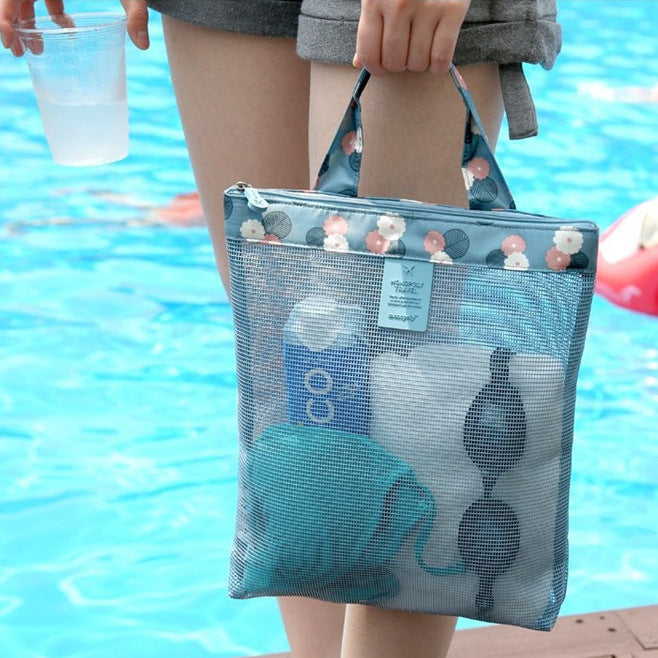 Summer Swimming Beach Bag Swimwear Mesh Storage Bag