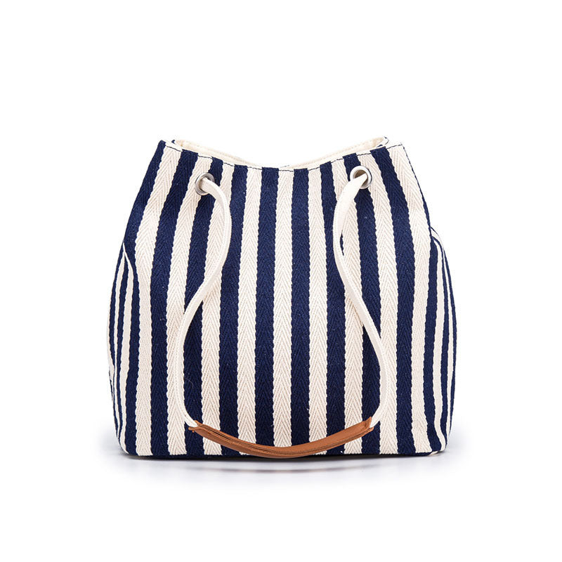 Striped Simple Canvas Bag