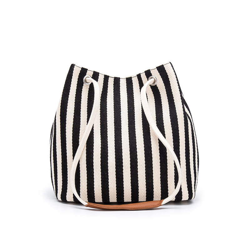 Striped Simple Canvas Bag