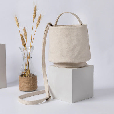 Canvas Bucket Tote Bag