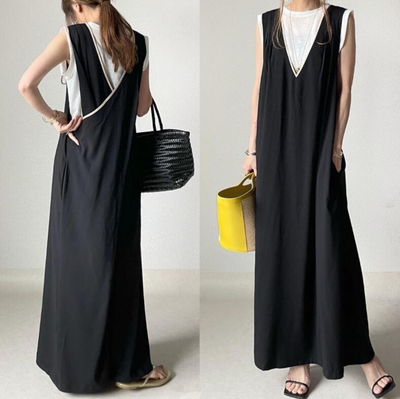 Summer V-neck Sleeveless Dress