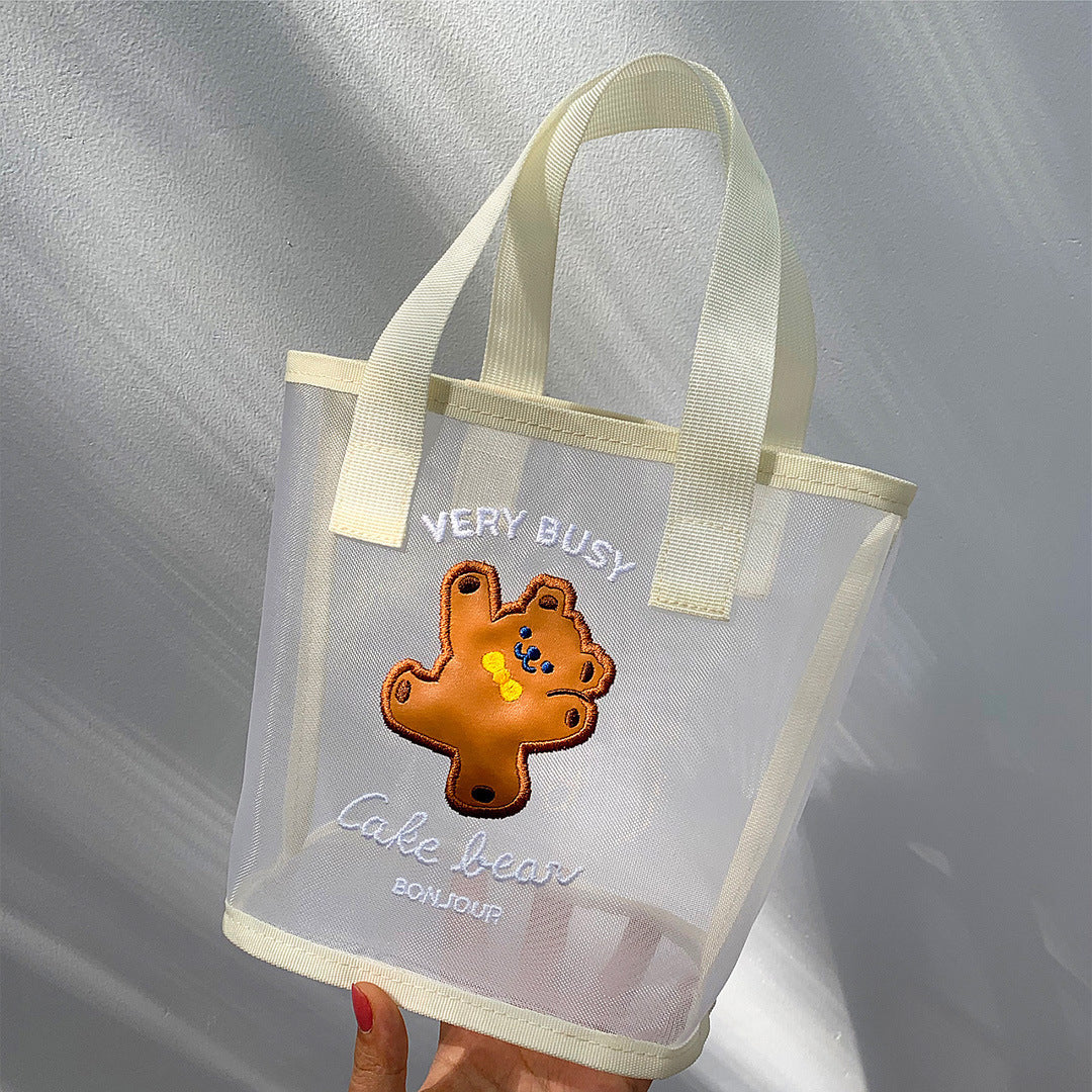 Bear Mesh Shopping Tote Bag