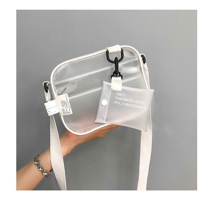 Jelly Transparent Square Messenger Bag