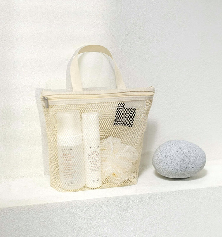 New Portable Makeup Mesh Waterproof Bath Bag