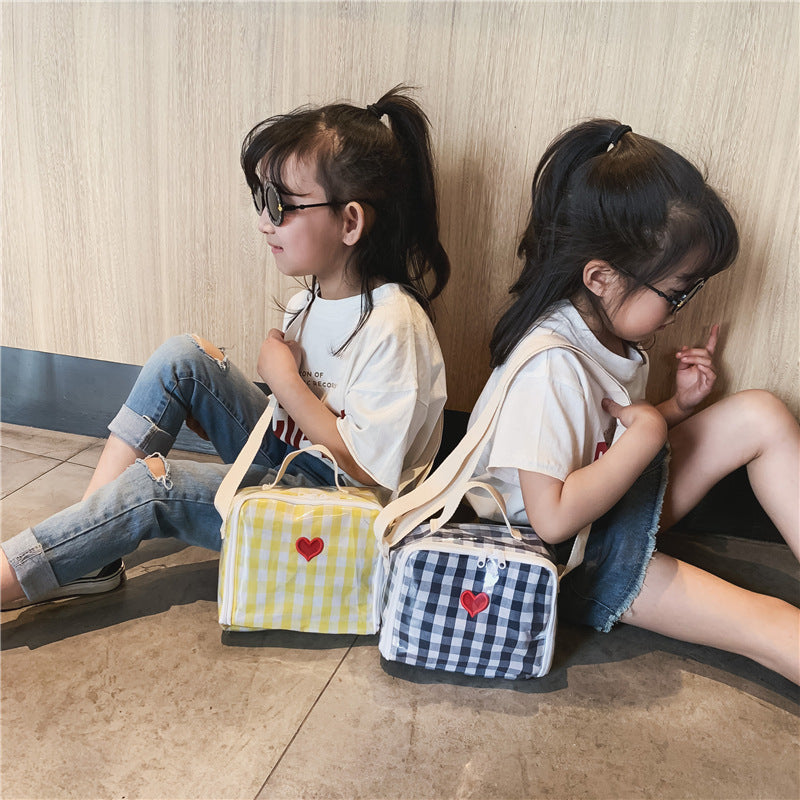 Mini Checked Love shoulder Bag