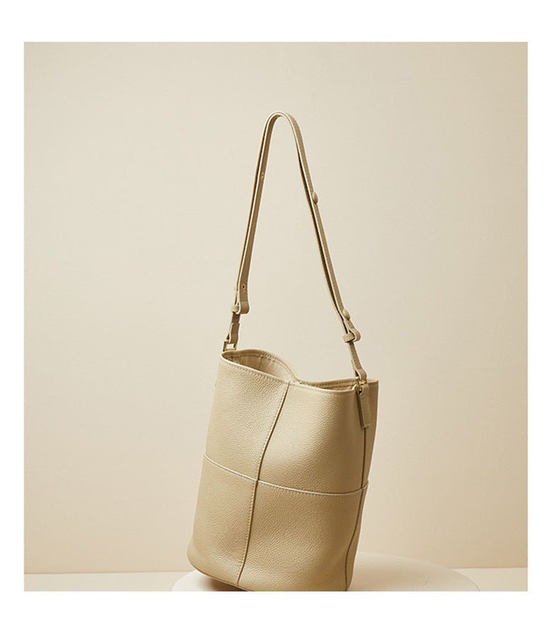 Bucket Leather Casual Shoulder Bag