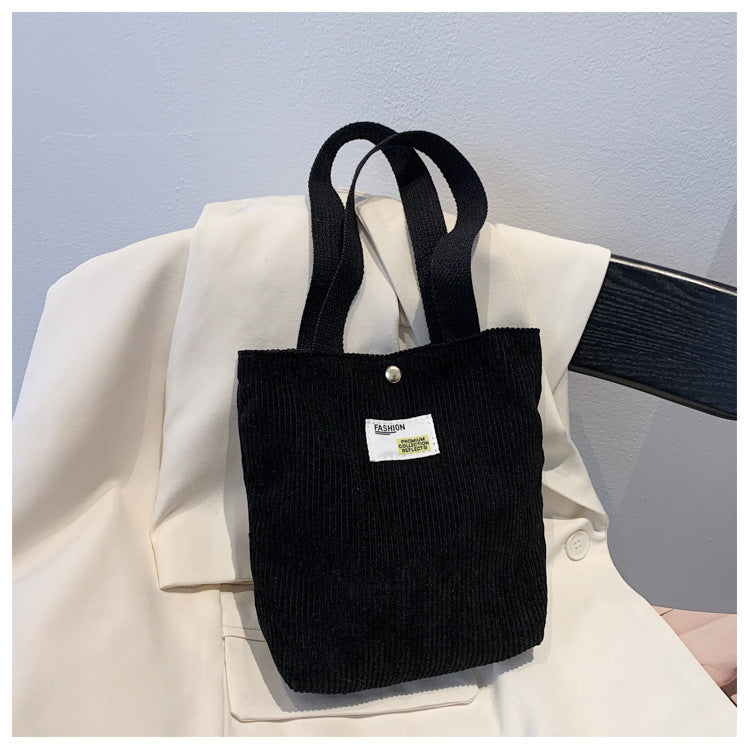 Simple CorduroyTote Bag