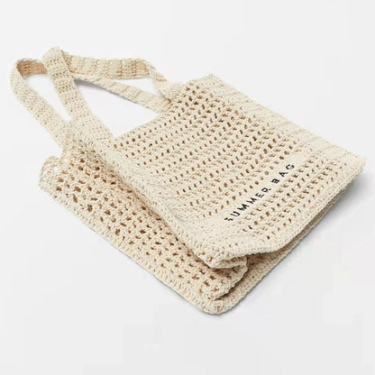 Hollow Crochet Straw Summer Beach Bag