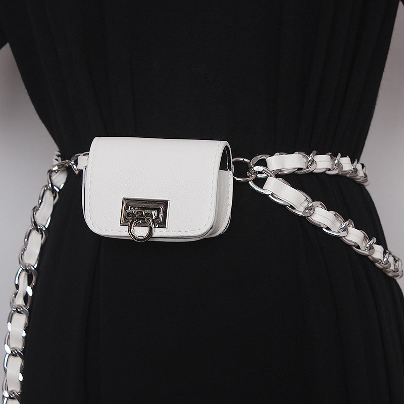 Mini Braided Chain Belt Bag