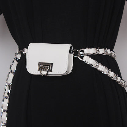 Mini Braided Chain Belt Bag