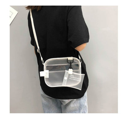 Jelly Transparent Square Messenger Bag