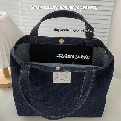 Simple Denim Tote Bag