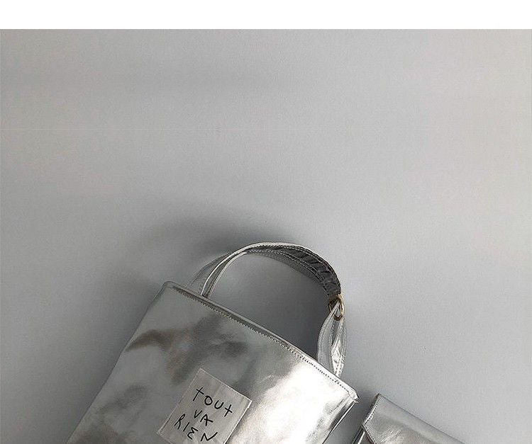 Silver Label Bucket Bag Simple Casual Small Handbag