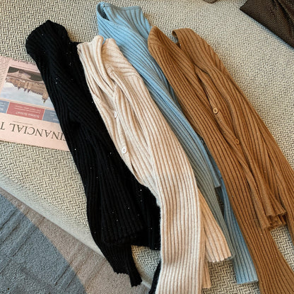 Gentle V-neck Base Cardigan