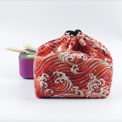 Japanese Style Cotton and Hemp Lunch Bag