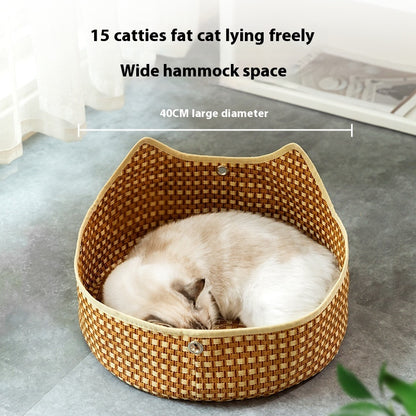 Rattan Cat Nest Springsummer Cat Hammock