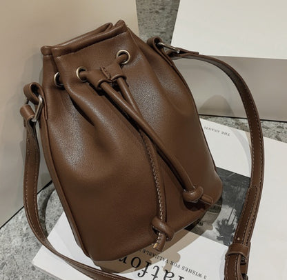 Mini Solid Bucket Bag