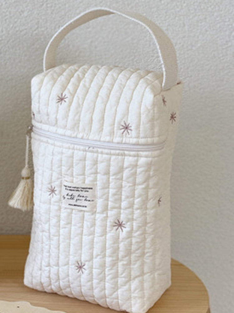 New Embroidered Cotton Mommy Bag