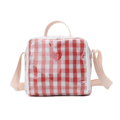 Mini Checked Love shoulder Bag