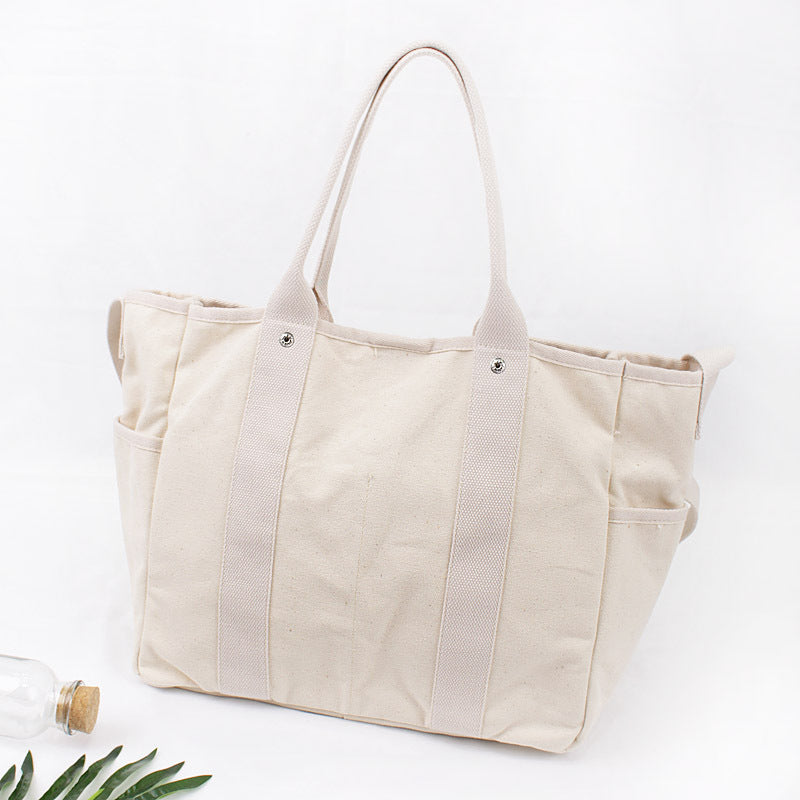 Simple Square Handy Canvas Tote Bag