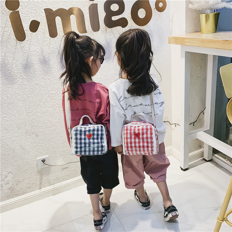 Mini Checked Love shoulder Bag