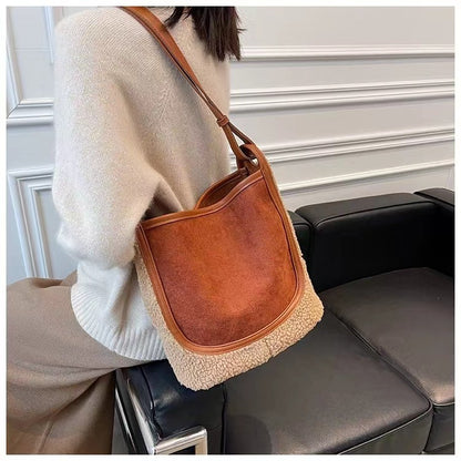 Plush Shoulder Crossbody Bag