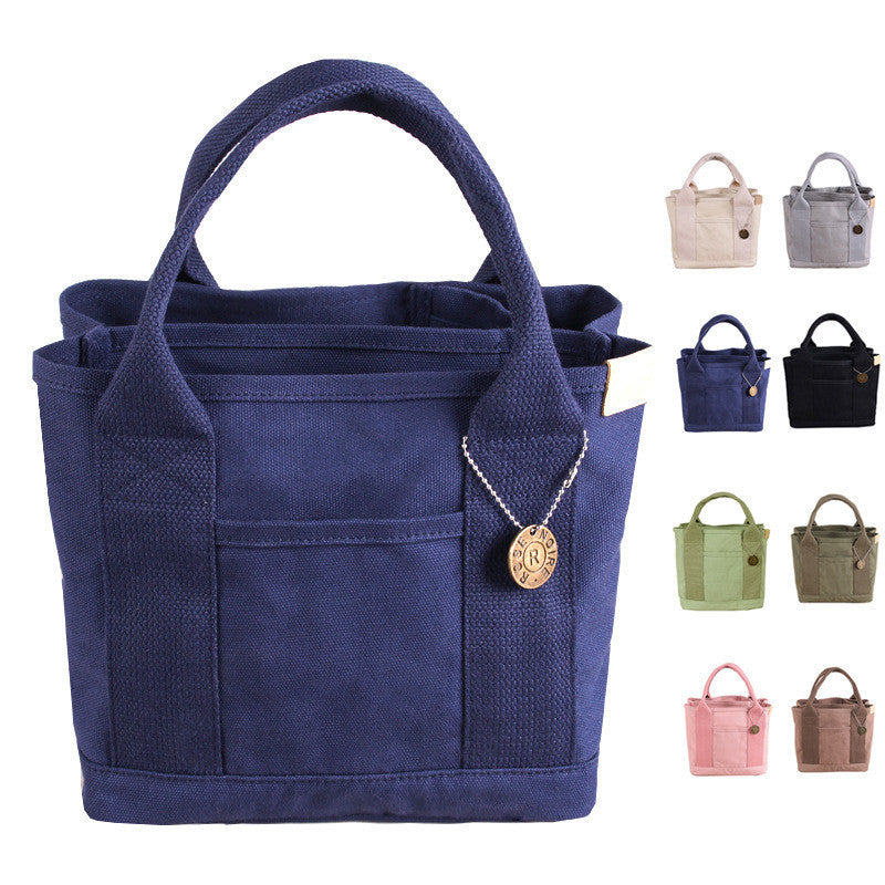 Canvas Multi Pocket Tote Bag