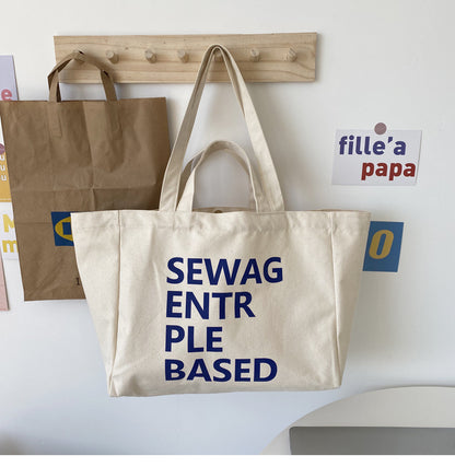 Large Canvas Tote Bag