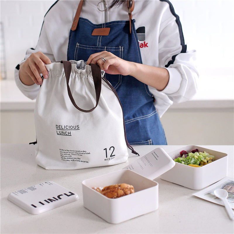 Drawstring Foil lunch bag