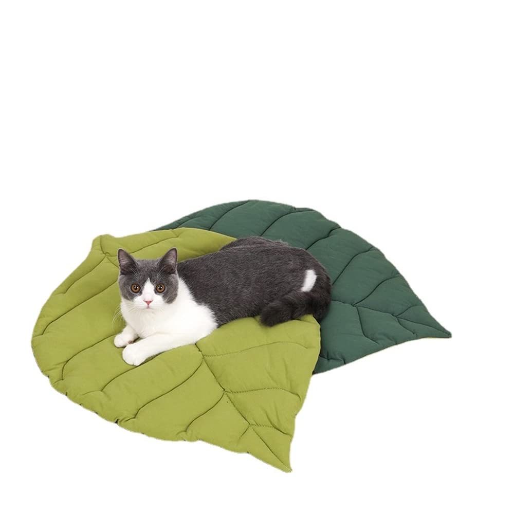 Cat Mattress Leaf Shape Cat Nest Cat And Dog Floor Mat Cover Warm Pad