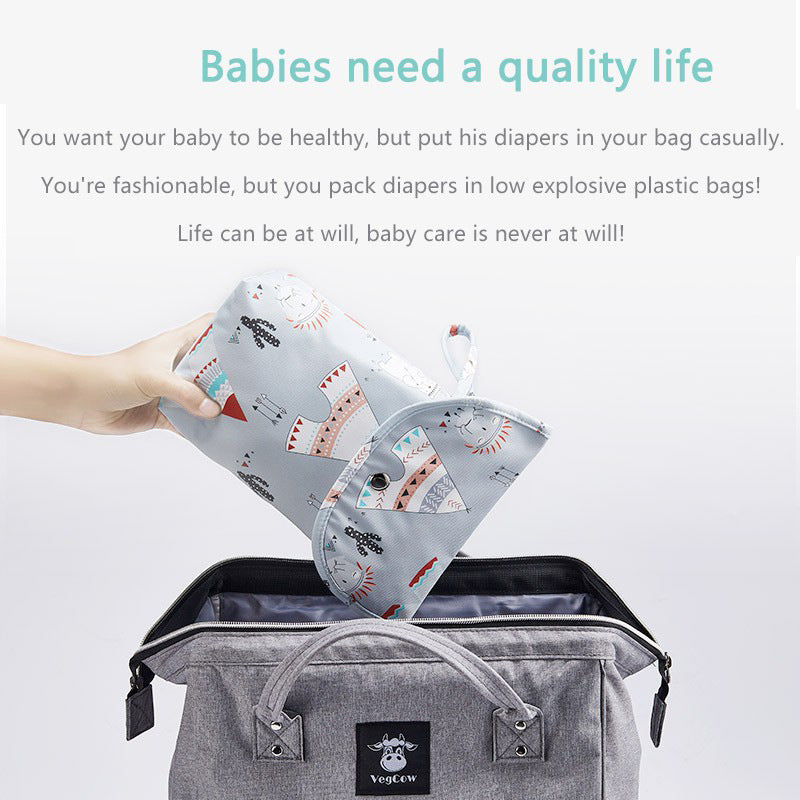 Portable Waterproof Baby Diaper Storage Bag