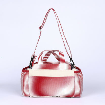 Stripe Multifunctional Large-capacity Baby Carriage Portable Mommy Bag