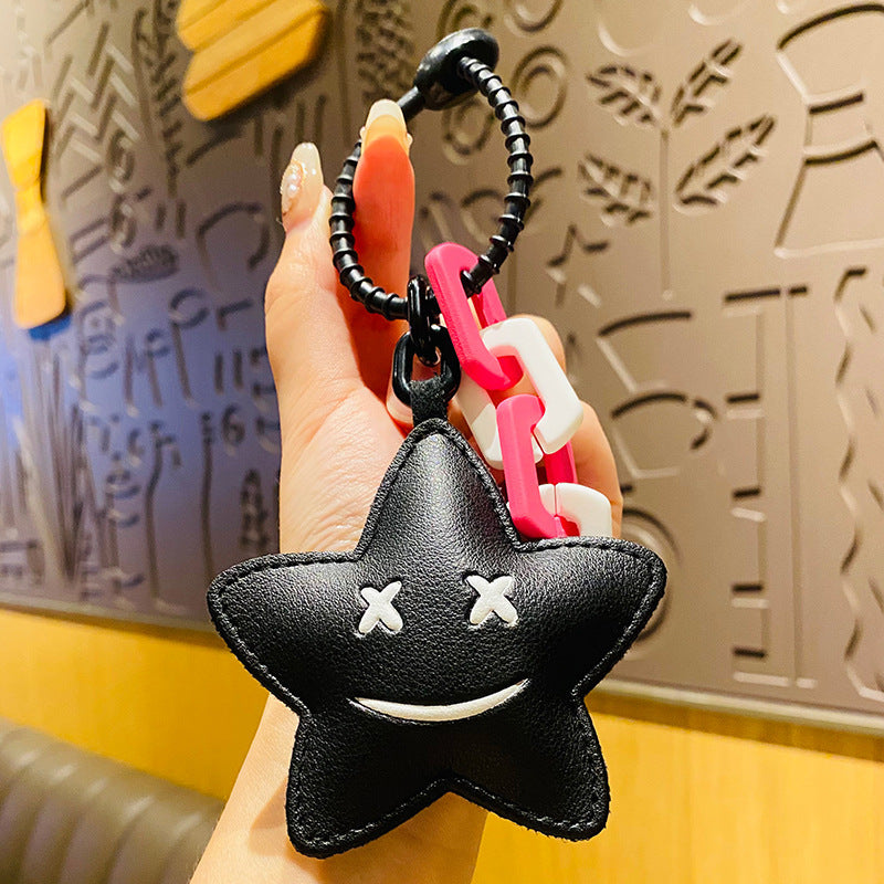 Creative Cartoon Leather Pendant