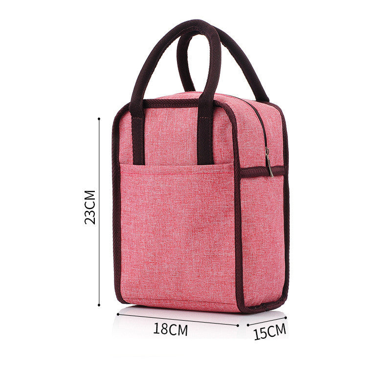 Portable Square Thermal Insulation Bag Lunch Box Bento