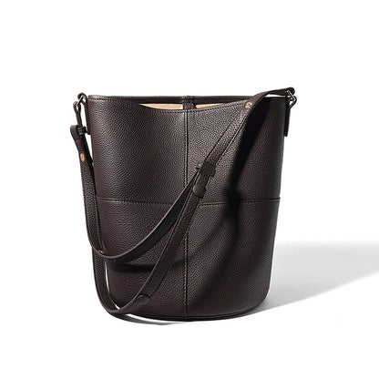 Bucket Leather Casual Shoulder Bag