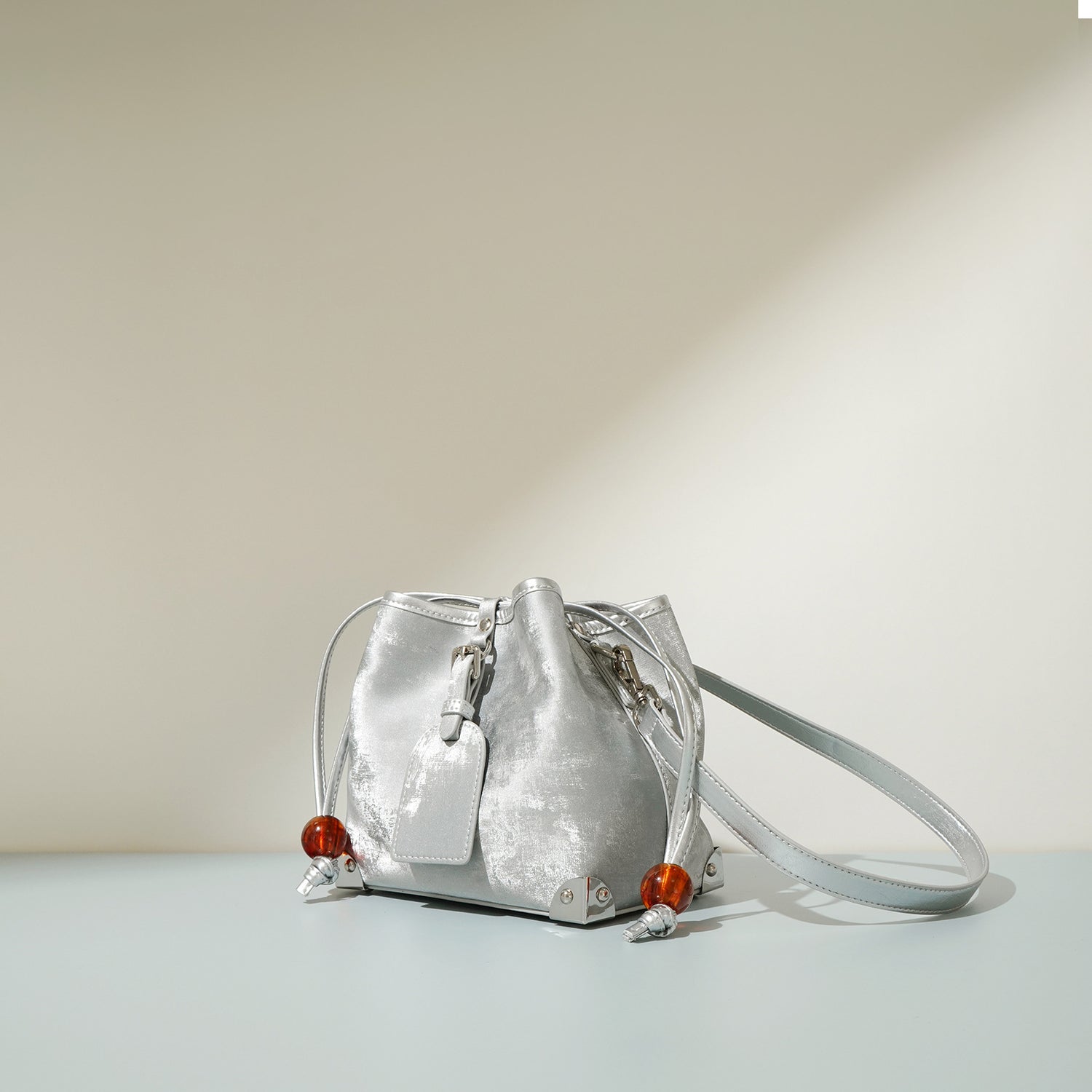 New Satin Leather One-shoulder Crossbody