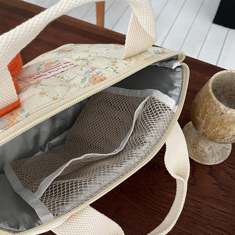 New Floral Quilted Bento Lunch Bag